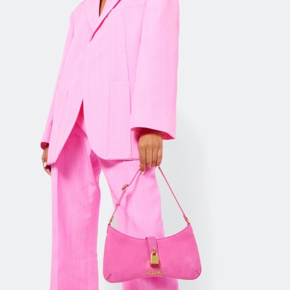 Jacquemus Le Bisou Cadenas pink shoulder bag baguette mini micro purse - Picture 2 of 7